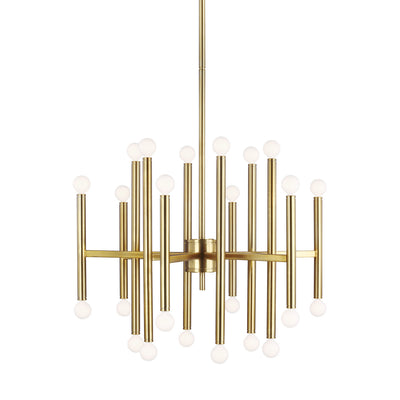 Visual Comfort Studio - TC10624BBS - 24 Light Chandelier - Beckham Modern - Burnished Brass