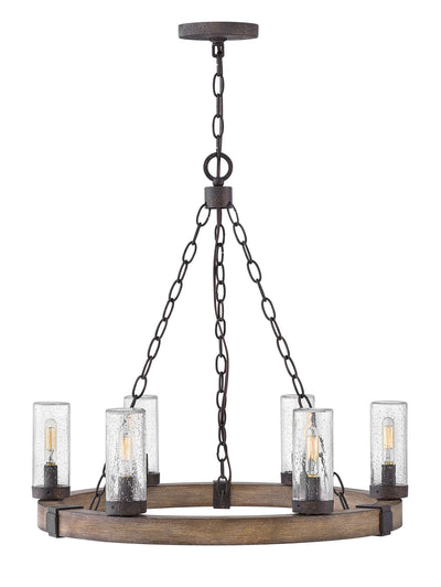 Hinkley - 29206SQ-LL$ - LED Outdoor Chandelier - Sawyer - Sequoia