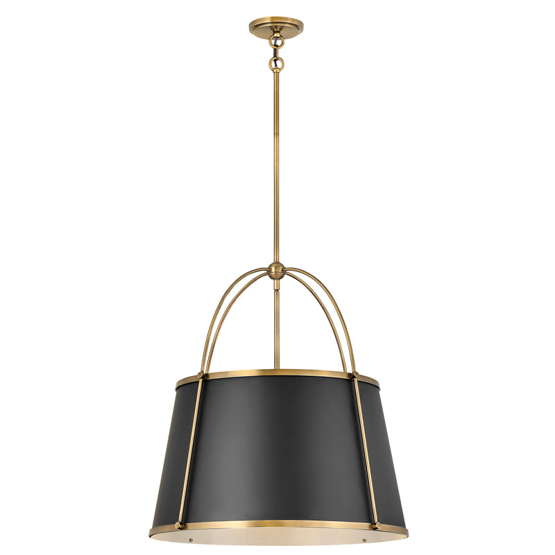 Hinkley-4895WS-Black / Warm Brass