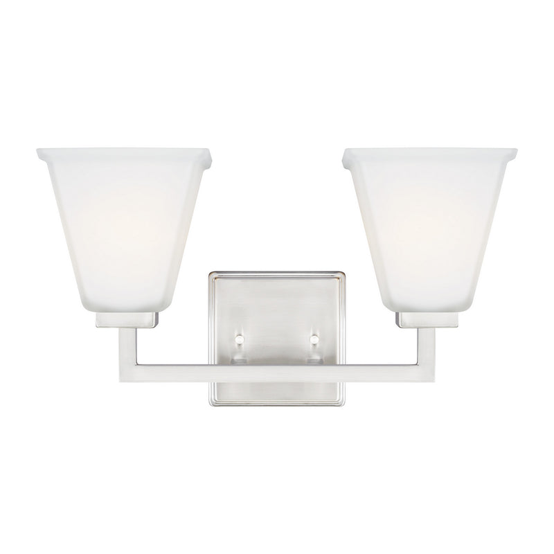 Generation Lighting - 4413702EN3-962 - Two Light Wall / Bath - Ellis Harper - Brushed Nickel
