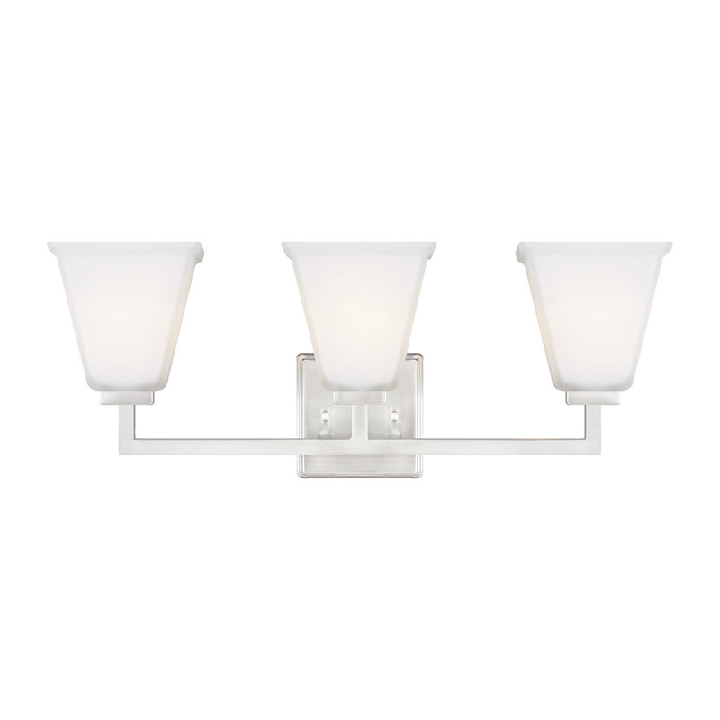 Generation Lighting - 4413703-962 - Three Light Wall / Bath - Ellis Harper - Brushed Nickel