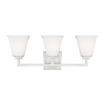 Generation Lighting - 4413703EN3-962 - Three Light Wall / Bath - Ellis Harper - Brushed Nickel