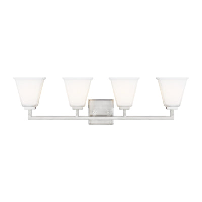 Generation Lighting - 4413704-962 - Four Light Wall / Bath - Ellis Harper - Brushed Nickel