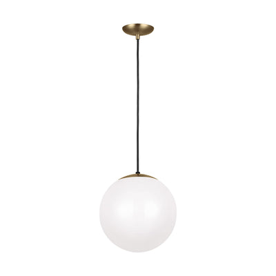 Visual Comfort Studio - 6022EN3-848 - One Light Pendant - Leo - Hanging Globe - Satin Brass