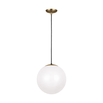 Visual Comfort Studio - 6024-848 - One Light Pendant - Leo - Hanging Globe - Satin Brass
