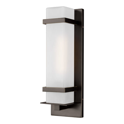 Generation Lighting. - 8520701-71 - One Light Outdoor Wall Lantern - Alban - Antique Bronze