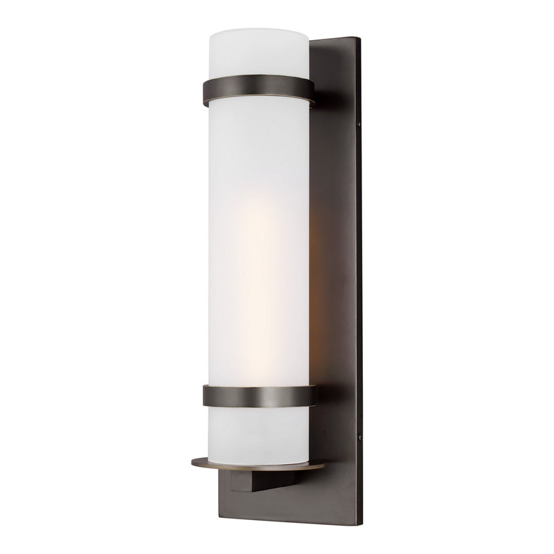 Generation Lighting. - 8718301-71 - One Light Outdoor Wall Lantern - Alban - Antique Bronze