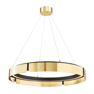 Hudson Valley Lighting - 2933-AGB/BK - Aged Brass