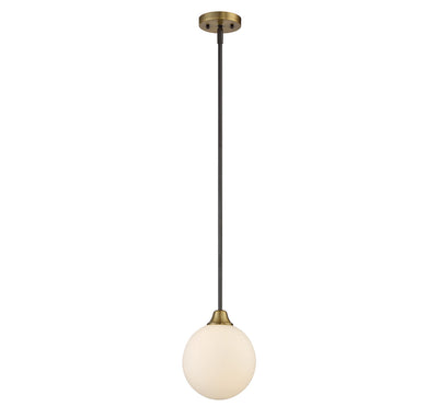 Meridian - M70005-79 - One Light Mini Pendant - Mmin2 - Oil Rubbed Bronze with Natural Brass