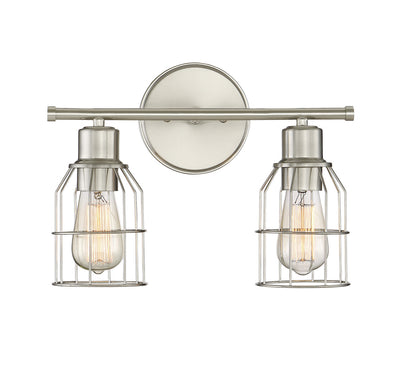 Meridian - M80003BN - Two Light Bathroom Vanity Light - Mbath - Brushed Nickel