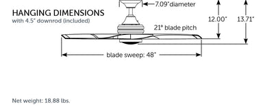 Spitfire Ceiling Fan (Motor Only)