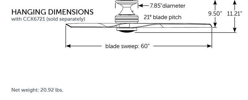 Spitfire Ceiling Fan (Motor Only)