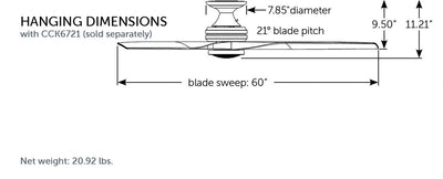 Spitfire Ceiling Fan (Motor Only)