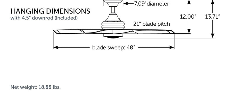 Spitfire Ceiling Fan (Motor Only)
