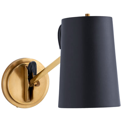 Ralph Lauren - RL 2452NB-NVY - One Light Wall Sconce - Benton - Natural Brass