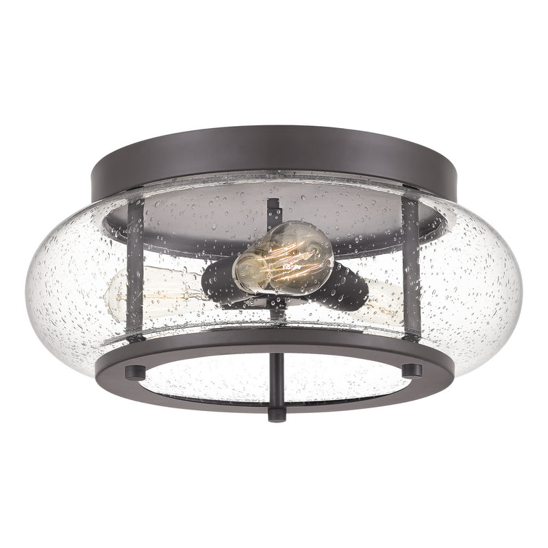 Quoizel - TRG1616OZ - Three Light Flush Mount - Trilogy - Old Bronze