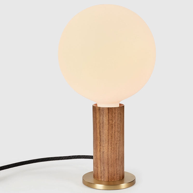 Knuckle Table Lamp in Walnut + Sphere IV