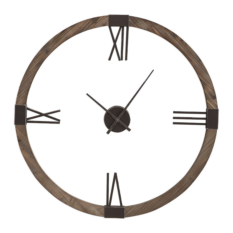 Uttermost - 06454 - Wall Clock - Marcelo - Aged Iron