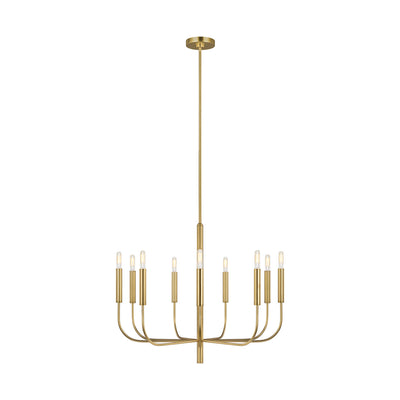 Visual Comfort Studio - EC1009BBS - Nine Light Chandelier - Brianna - Burnished Brass