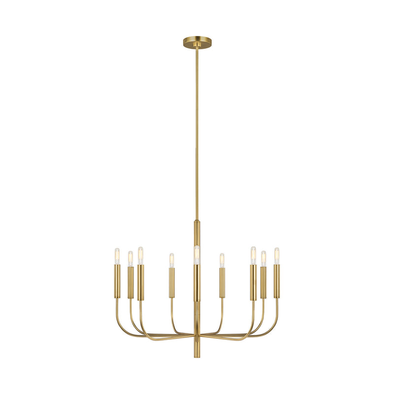 Visual Comfort Studio - EC1009BBS - Nine Light Chandelier - Brianna - Burnished Brass