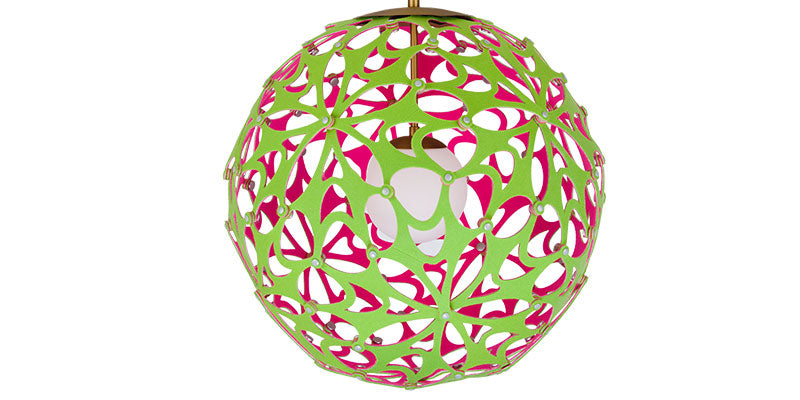 Modern Forms - PD-89948-GN/PK-BN - LED Chandelier - Groovy - Green/Pink & Brushed Nickel