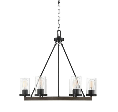 Meridian - M10070DG - Five Light Chandelier - Mchan - Remington