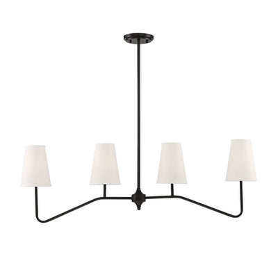 Meridian - M10078ORB - Four Light Chandelier - Mchan - Oil Rubbed Bronze