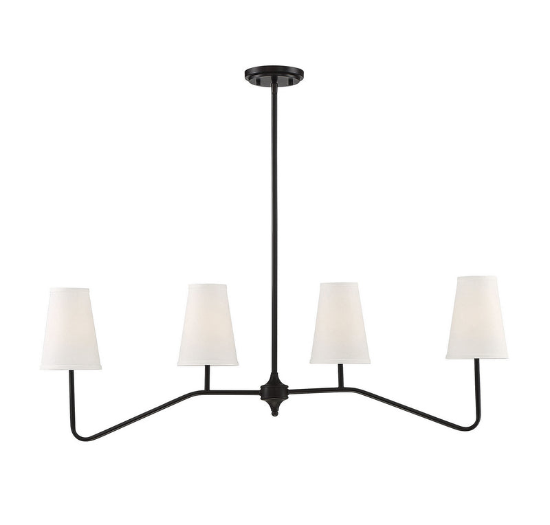 Meridian - M10078ORB - Four Light Chandelier - Mchan - Oil Rubbed Bronze