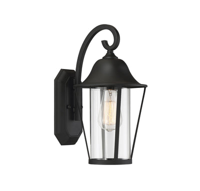 Meridian - M50023BK - One Light Outdoor Wall Sconce - Moutd - Matte Black