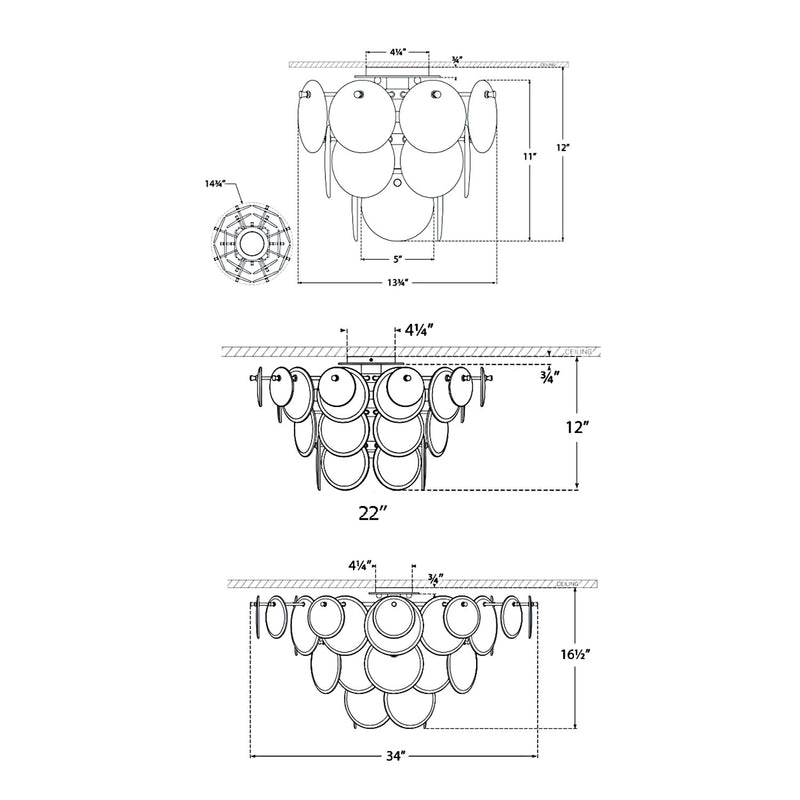 Loire Ceiling Light