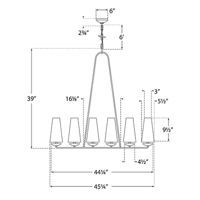 Fontaine Linear Chandelier