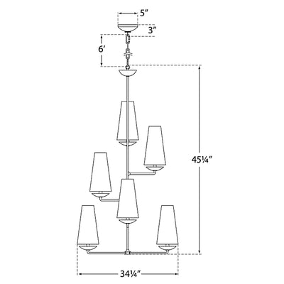 Fontaine Vertical Chandelier