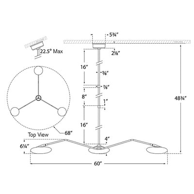 Brindille Spider Chandelier