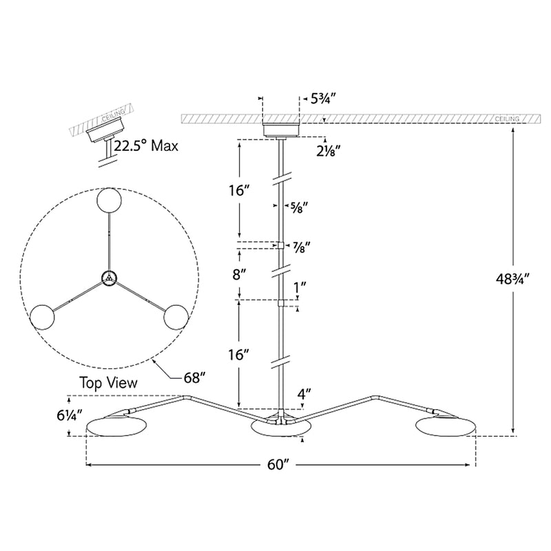 Brindille Spider Chandelier