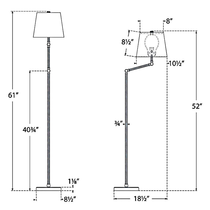 Basden Bridge Arm Floor Lamp