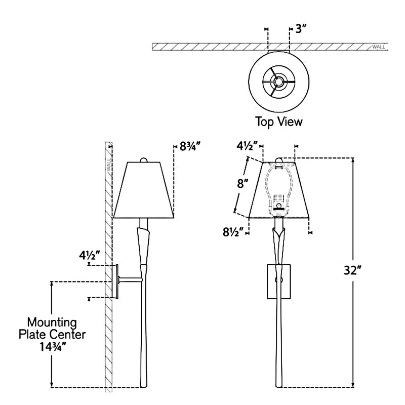 Aiden Tail Wall Sconce