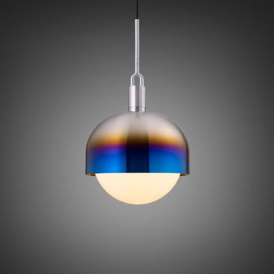 Forked Globe Pendant with Shade