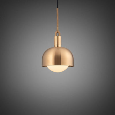 Forked Globe Pendant with Shade