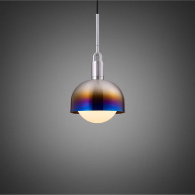 Forked Globe Pendant with Shade