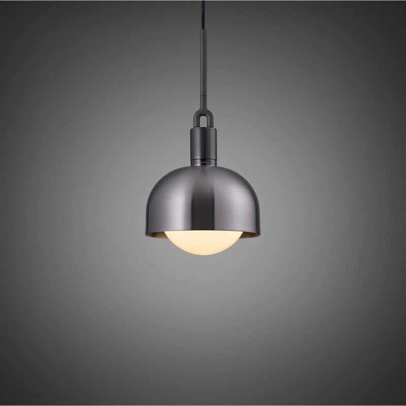 Forked Globe Pendant with Shade