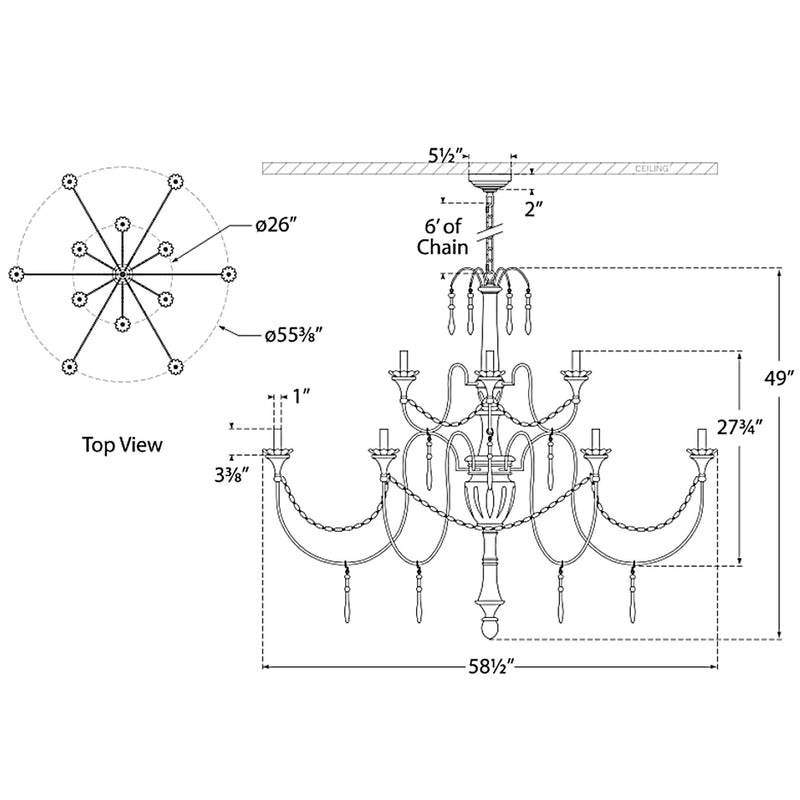 Fortuna Chandelier