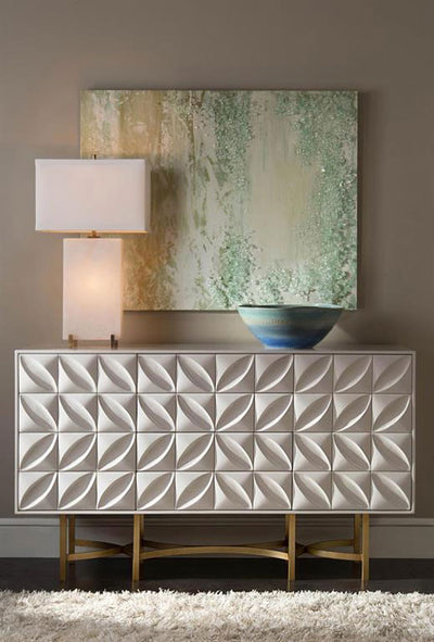 Alabaster Block Table Lamp