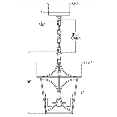 Cavanagh Mini Lantern Pendant