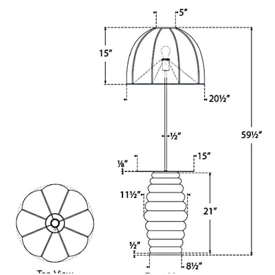 Phoebe Domed Floor Lamp