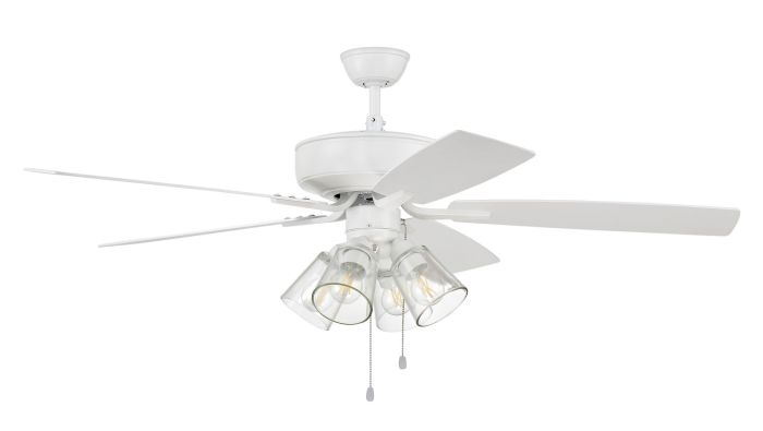 Pro Plus 104 Clear 4 Light Kit CeilingFanBladesIncluded