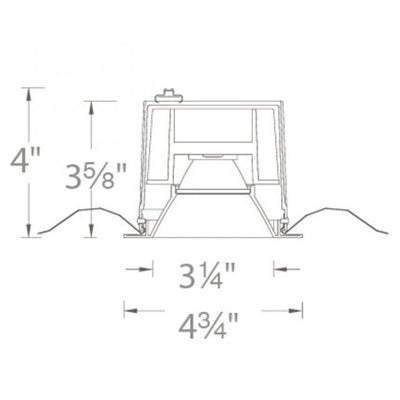 Ocularc 3IN Square Downlight Trim
