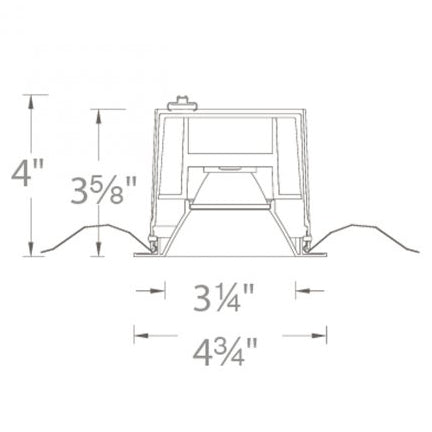 Ocularc 3IN Square Downlight Trim