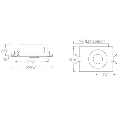 Volta 4.5IN RD Invisible IC Chicago Plenum Housing