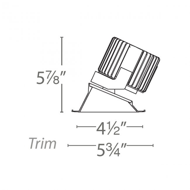 Volta 4.5IN Square Wall Wash Trim