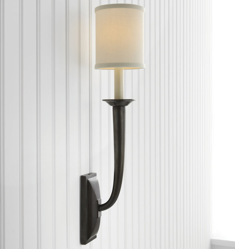 French Deco Horn Wall Sconce